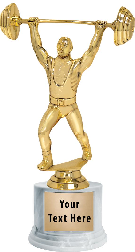 7"TRPHY ROUND MARBLE FINISH BS