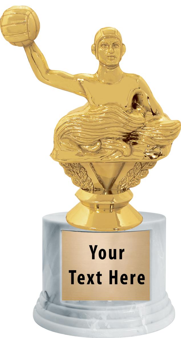 7"TRPHY ROUND MARBLE FINISH BS