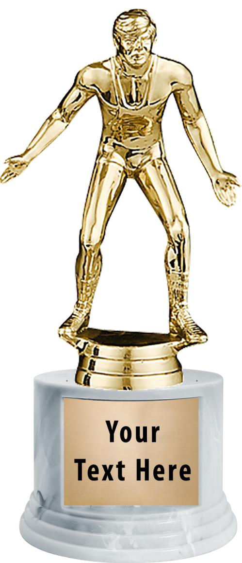 7"TRPHY ROUND MARBLE FINISH BS