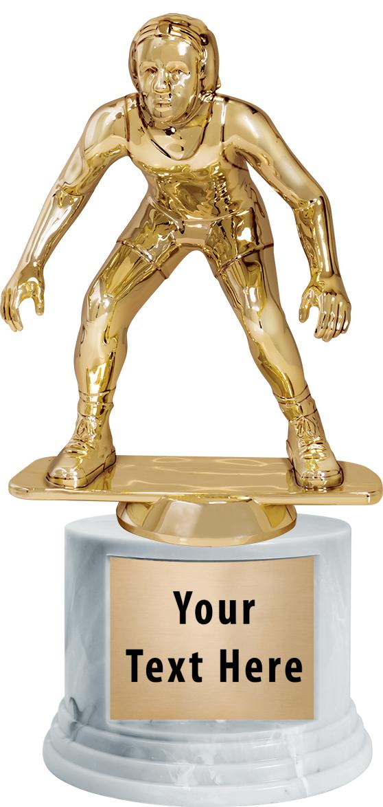 7"TRPHY ROUND MARBLE FINISH BS