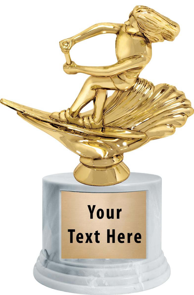 7"TRPHY ROUND MARBLE FINISH BS