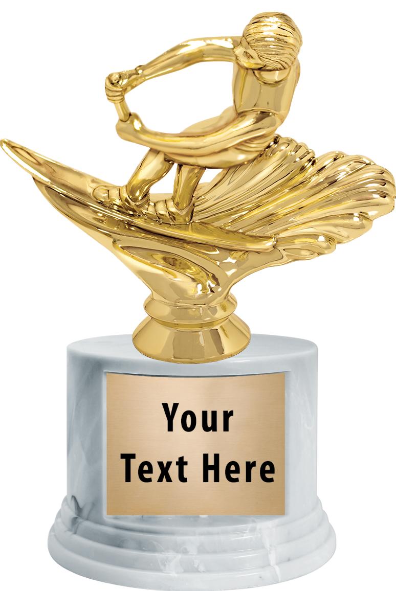 7"TRPHY ROUND MARBLE FINISH BS