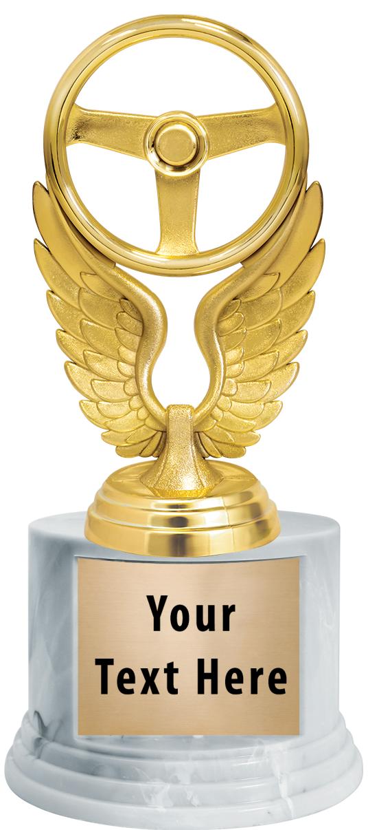 7"TRPHY ROUND MARBLE FINISH BS