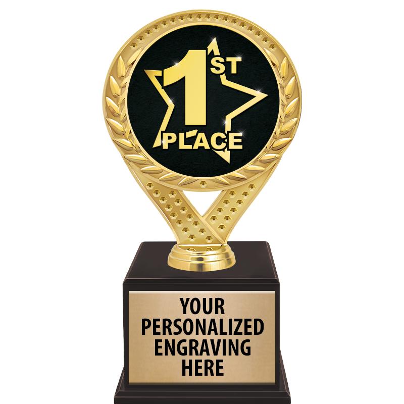 9 1/2" FAMOUS TROPHY WOOD BASE