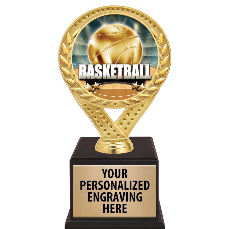 9 1/2" FAMOUS TROPHY WOOD BASE