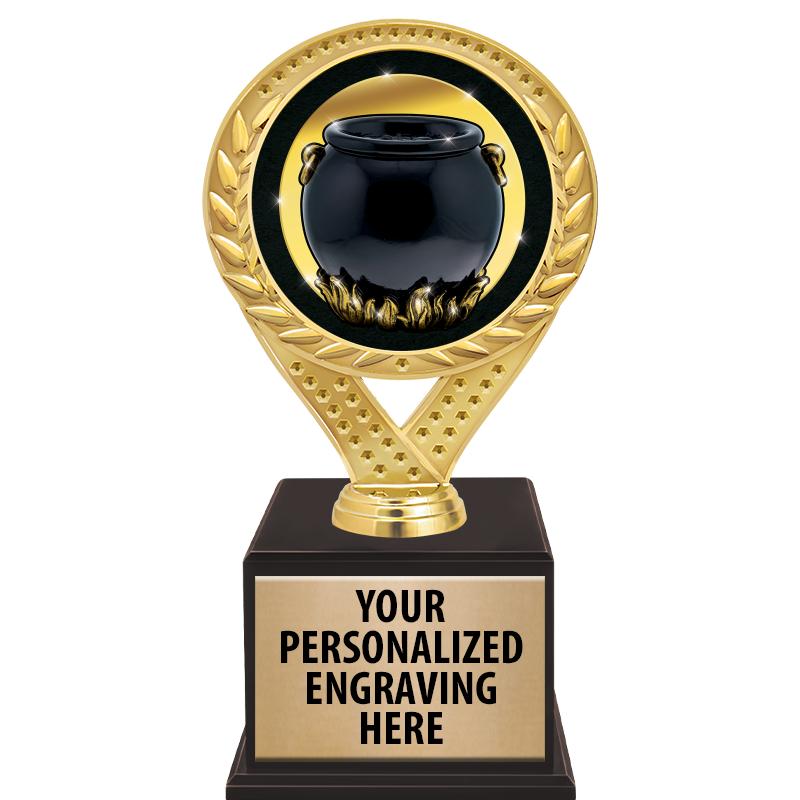 9 1/2" FAMOUS TROPHY WOOD BASE