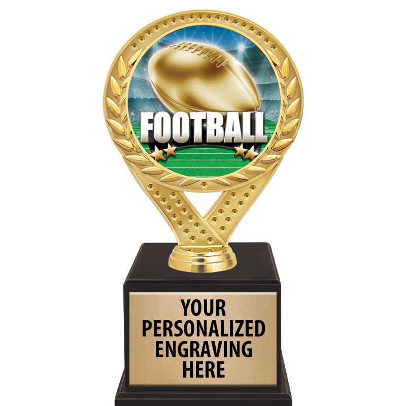 9 1/2" FAMOUS TROPHY WOOD BASE