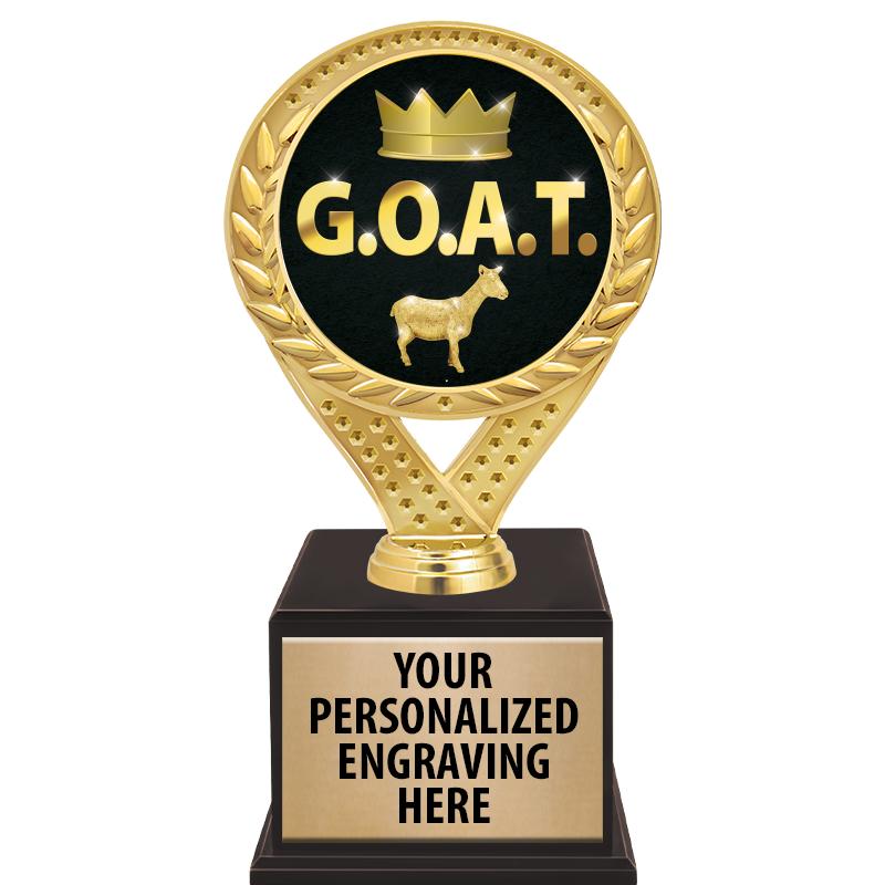 9 1/2" FAMOUS TROPHY WOOD BASE