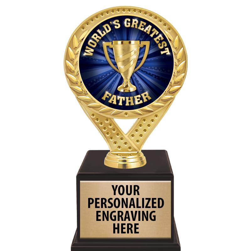 9 1/2" FAMOUS TROPHY WOOD BASE