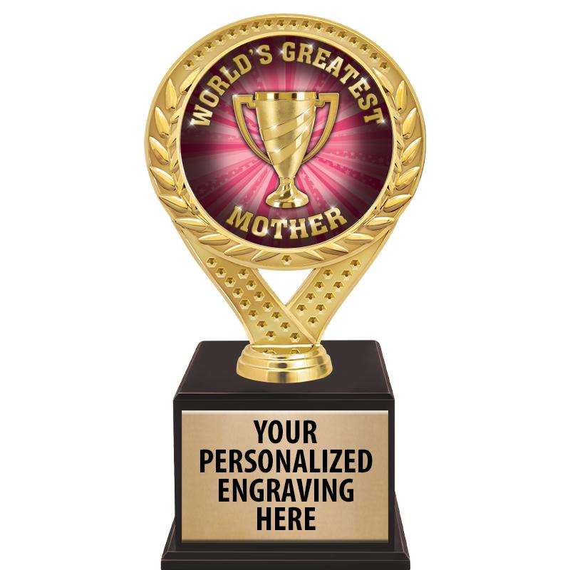 9 1/2" FAMOUS TROPHY WOOD BASE