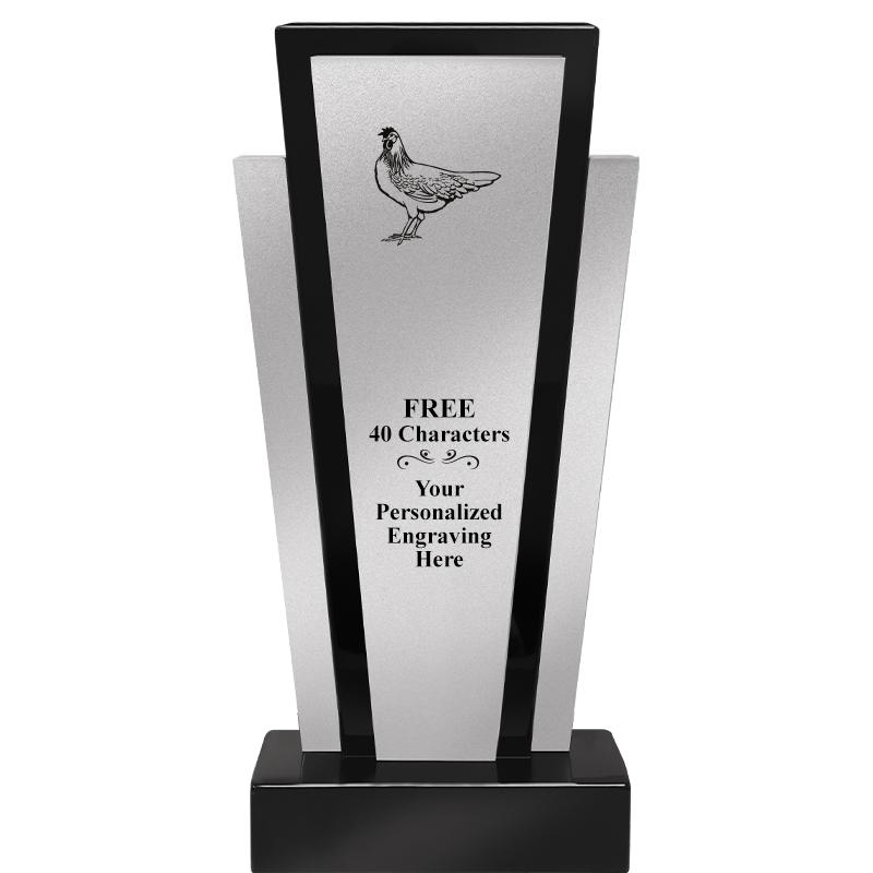 12.625" GRAPHITE WOOD TROPHY