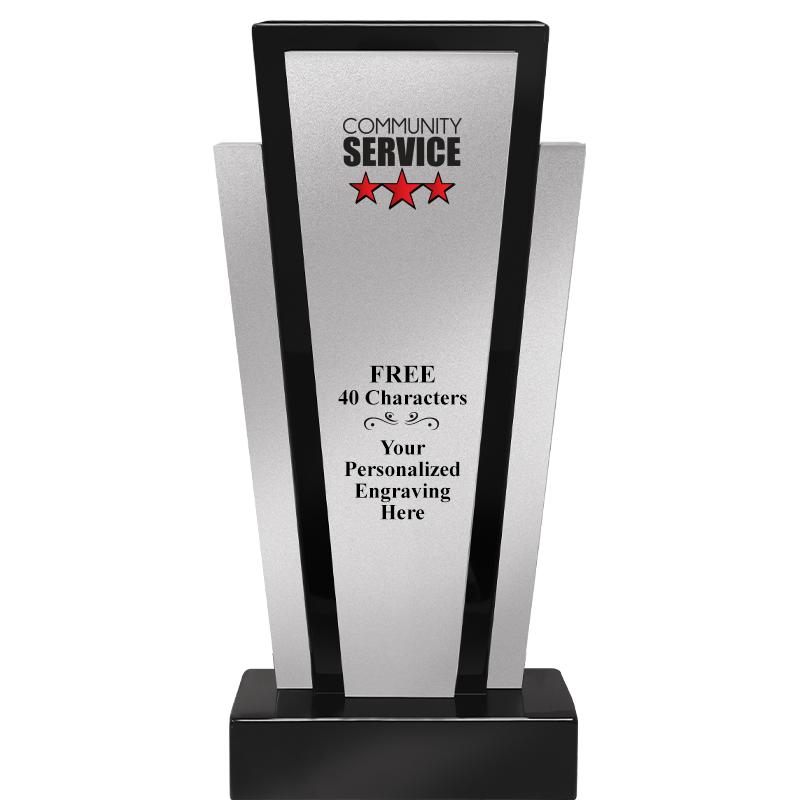 12.625" GRAPHITE WOOD TROPHY