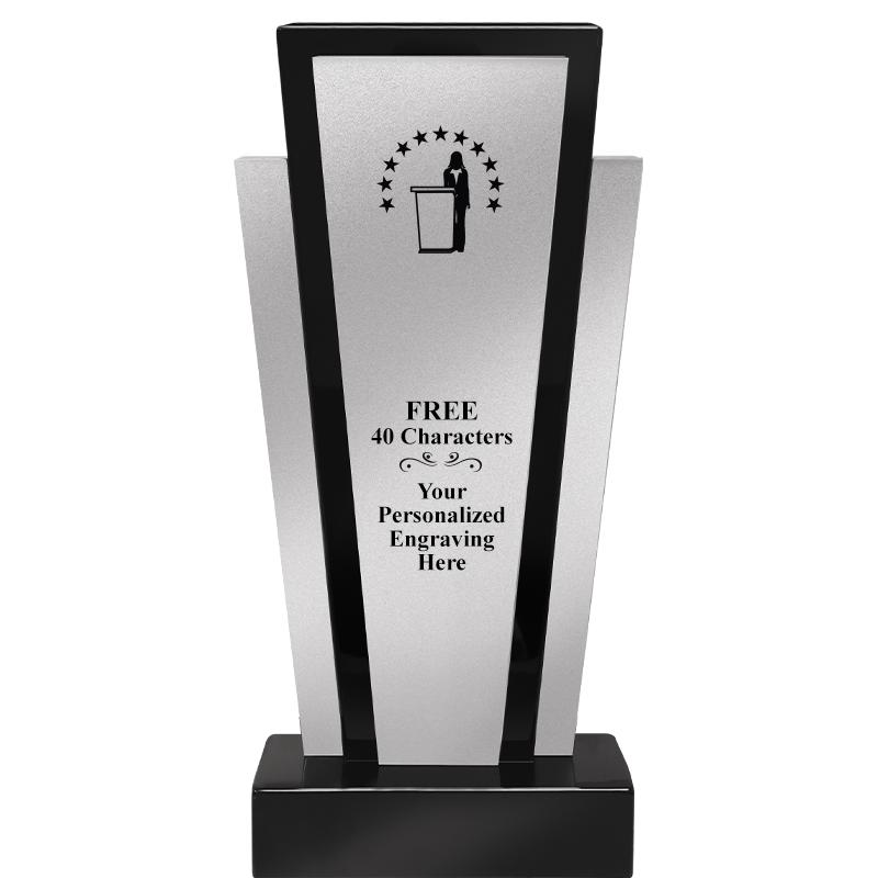 12.625" GRAPHITE WOOD TROPHY