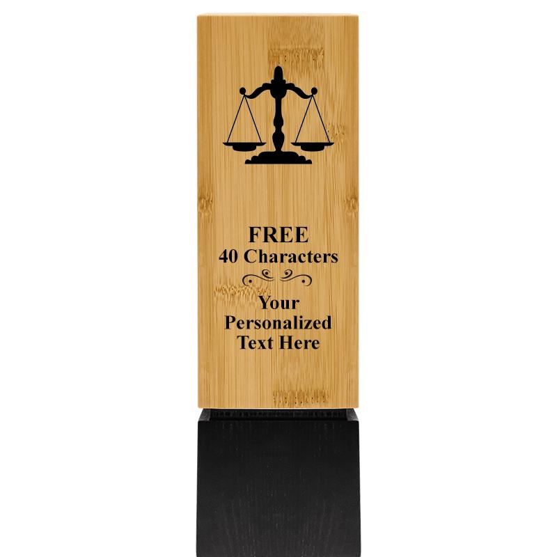 9.5" SUSTAINABLE WOOD TROPHY