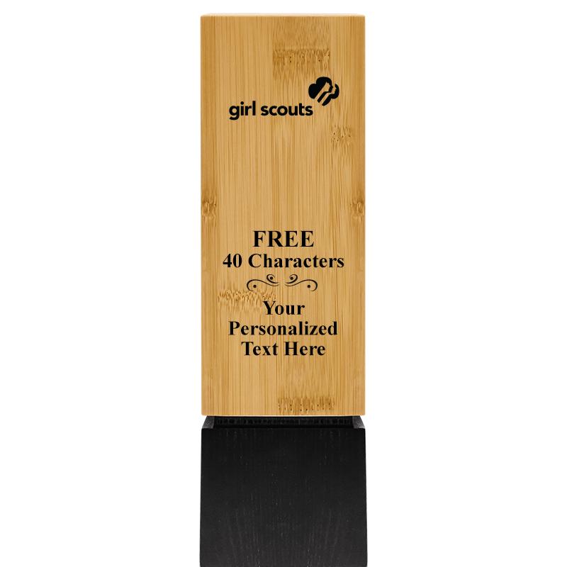 9.5" SUSTAINABLE WOOD TROPHY