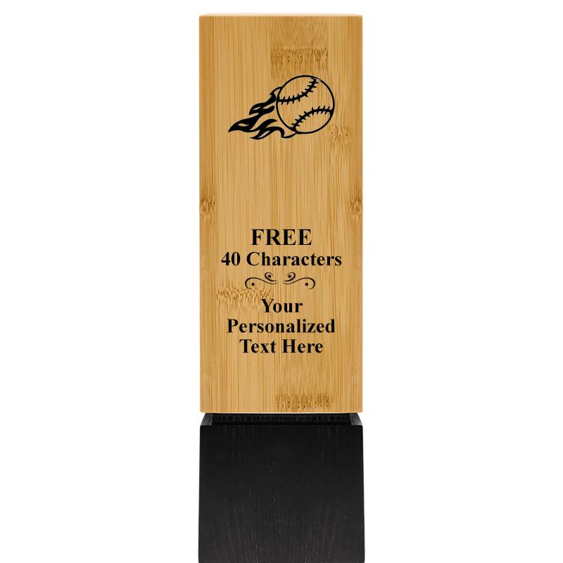 9.5" SUSTAINABLE WOOD TROPHY