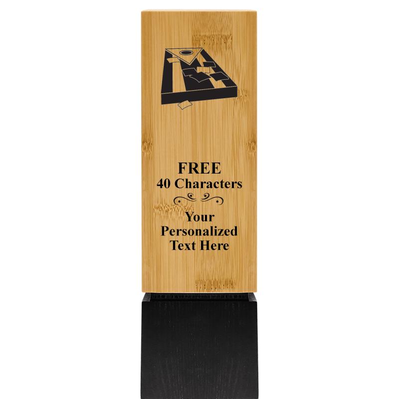 9.5" SUSTAINABLE WOOD TROPHY