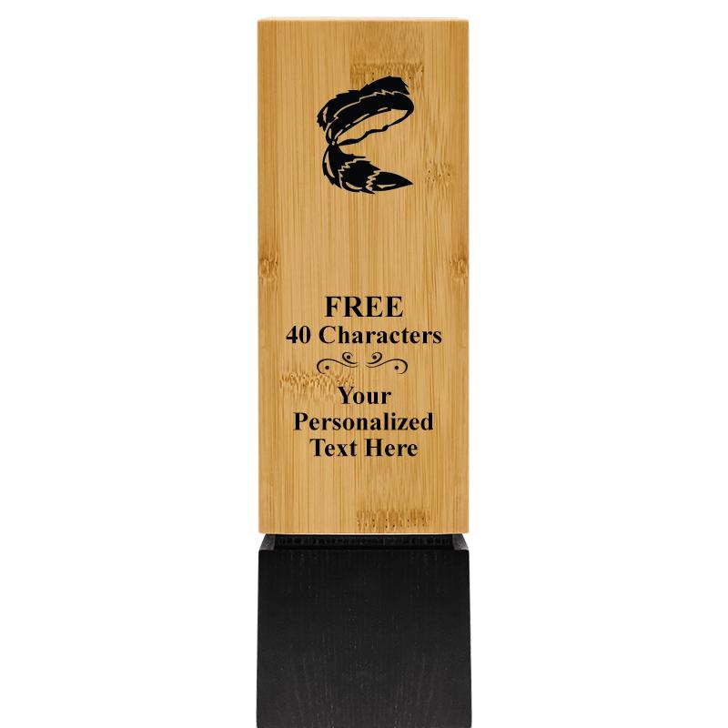 9.5" SUSTAINABLE WOOD TROPHY