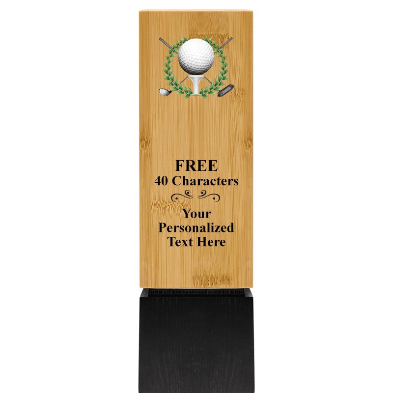 9.5" SUSTAINABLE WOOD TROPHY