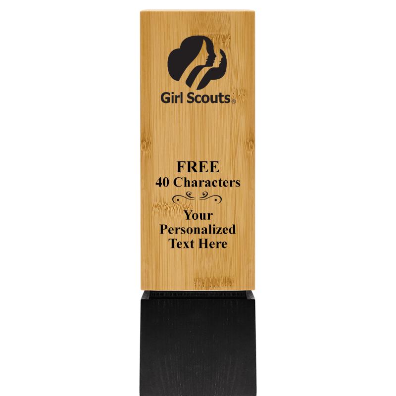 9.5" SUSTAINABLE WOOD TROPHY