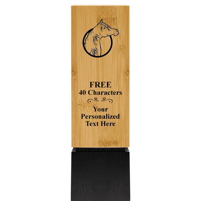 9.5" SUSTAINABLE WOOD TROPHY