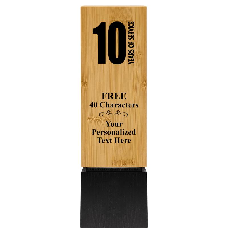 9.5" SUSTAINABLE WOOD TROPHY