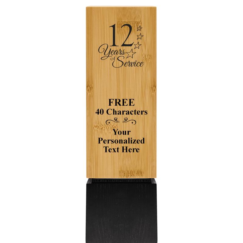 9.5" SUSTAINABLE WOOD TROPHY