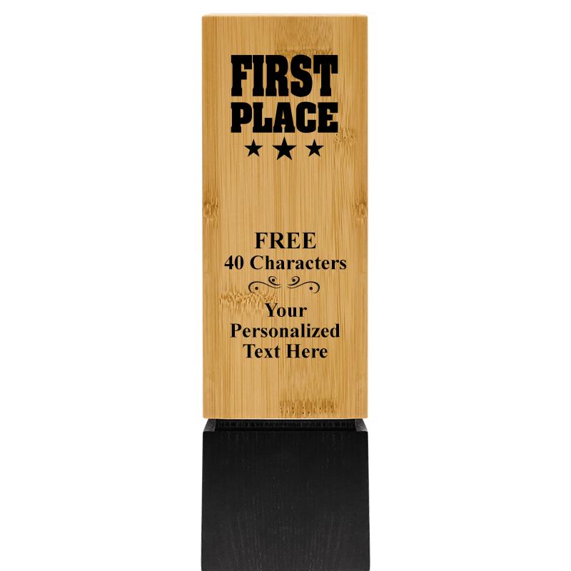 9.5" SUSTAINABLE WOOD TROPHY