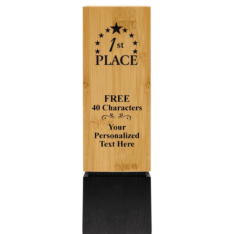 9.5" SUSTAINABLE WOOD TROPHY