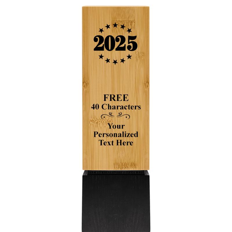 9.5" SUSTAINABLE WOOD TROPHY