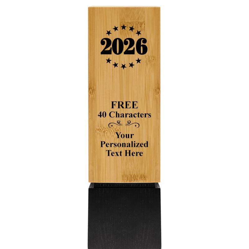 9.5" SUSTAINABLE WOOD TROPHY