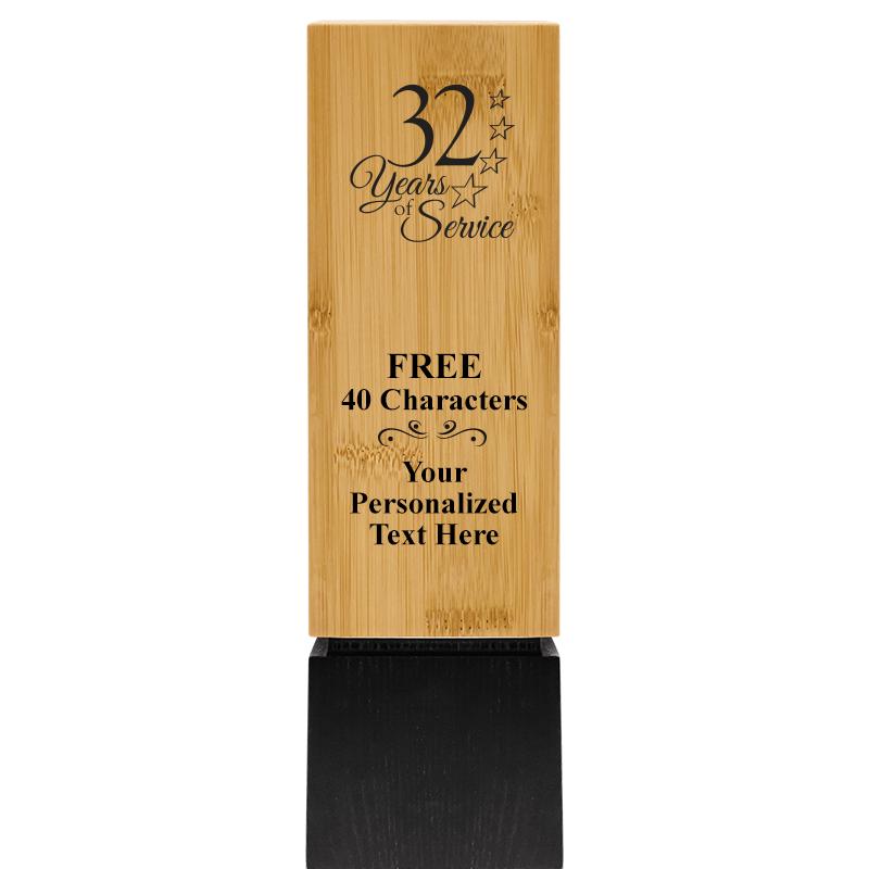 9.5" SUSTAINABLE WOOD TROPHY