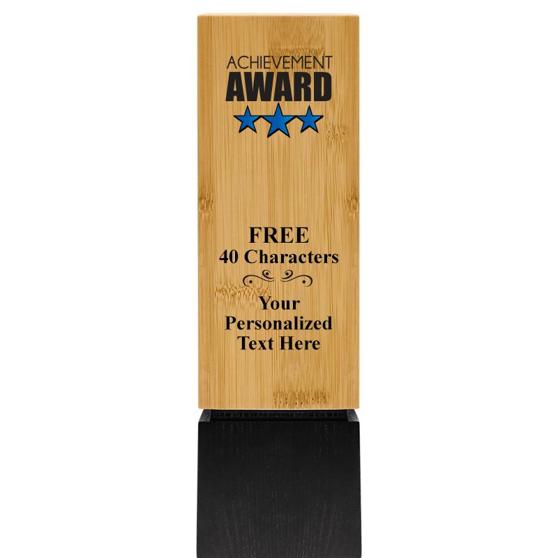 9.5" SUSTAINABLE WOOD TROPHY