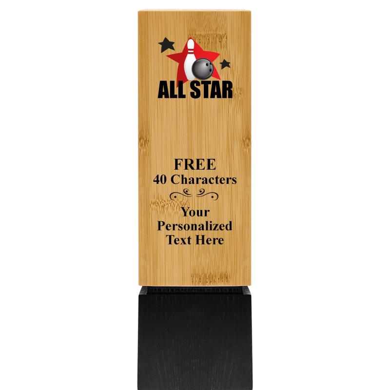 9.5" SUSTAINABLE WOOD TROPHY