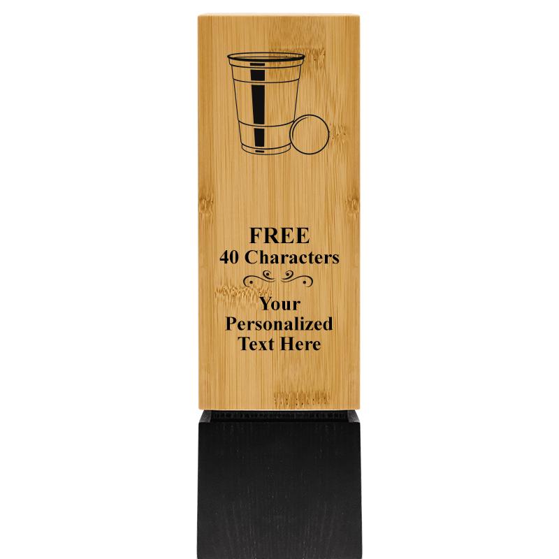 9.5" SUSTAINABLE WOOD TROPHY