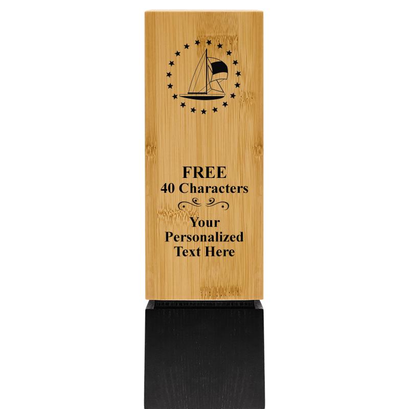 9.5" SUSTAINABLE WOOD TROPHY