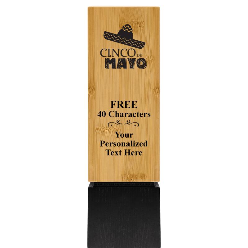 9.5" SUSTAINABLE WOOD TROPHY