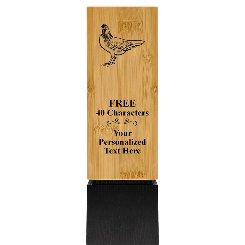 9.5" SUSTAINABLE WOOD TROPHY