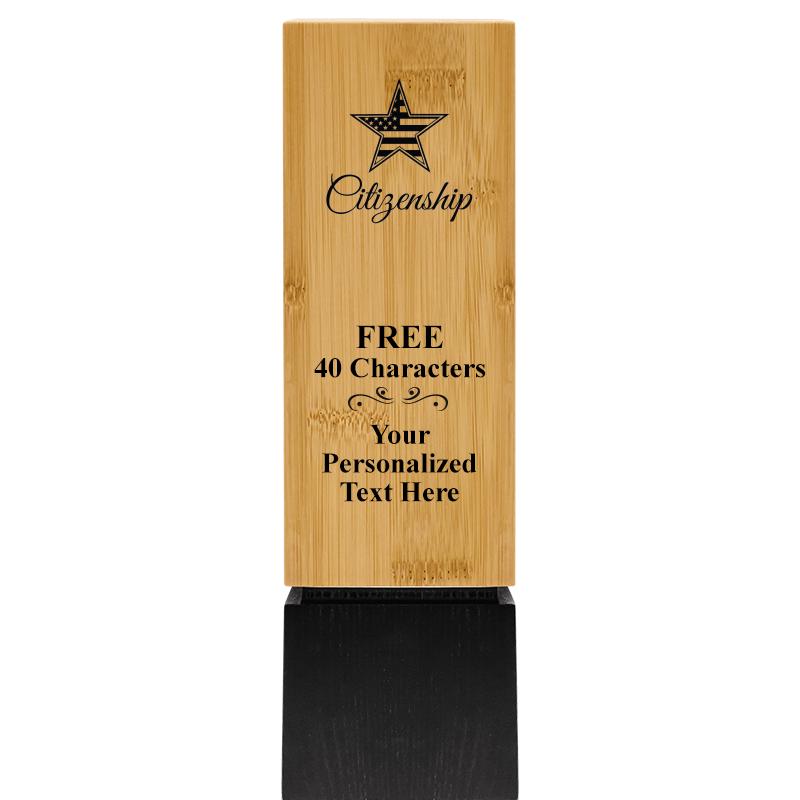 9.5" SUSTAINABLE WOOD TROPHY