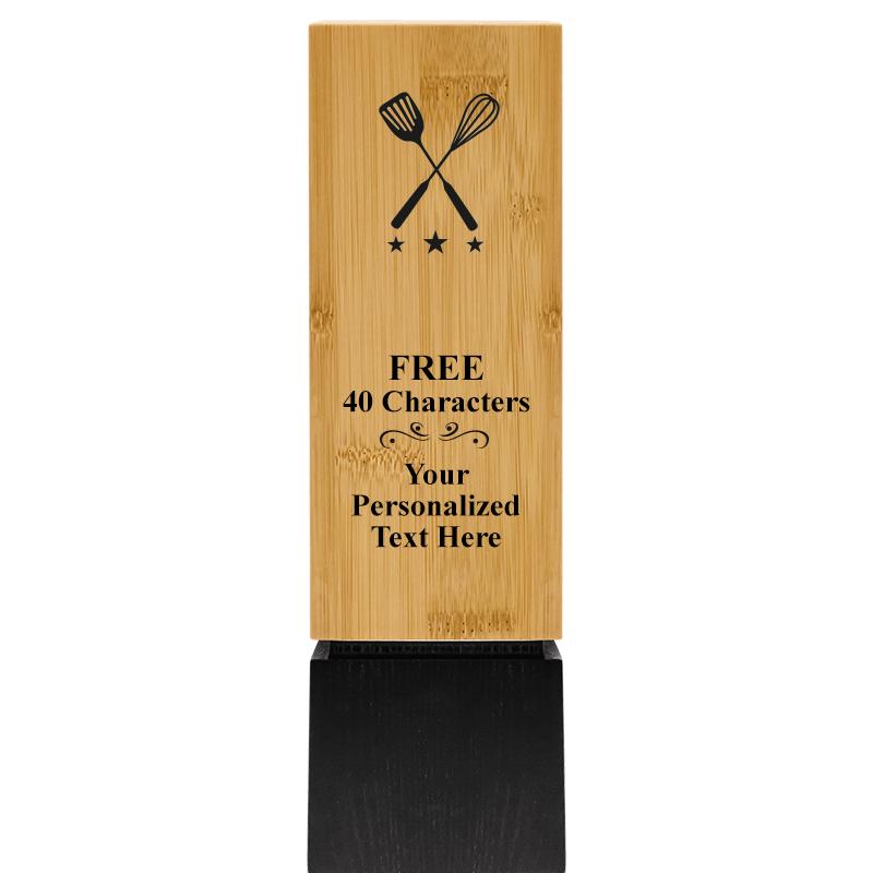 9.5" SUSTAINABLE WOOD TROPHY