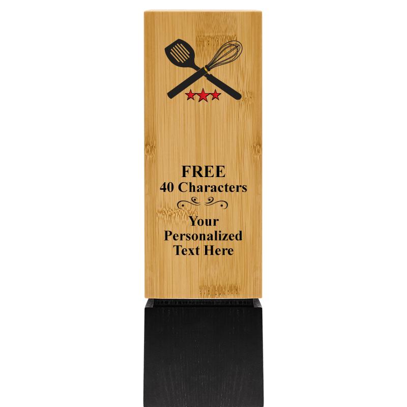 9.5" SUSTAINABLE WOOD TROPHY