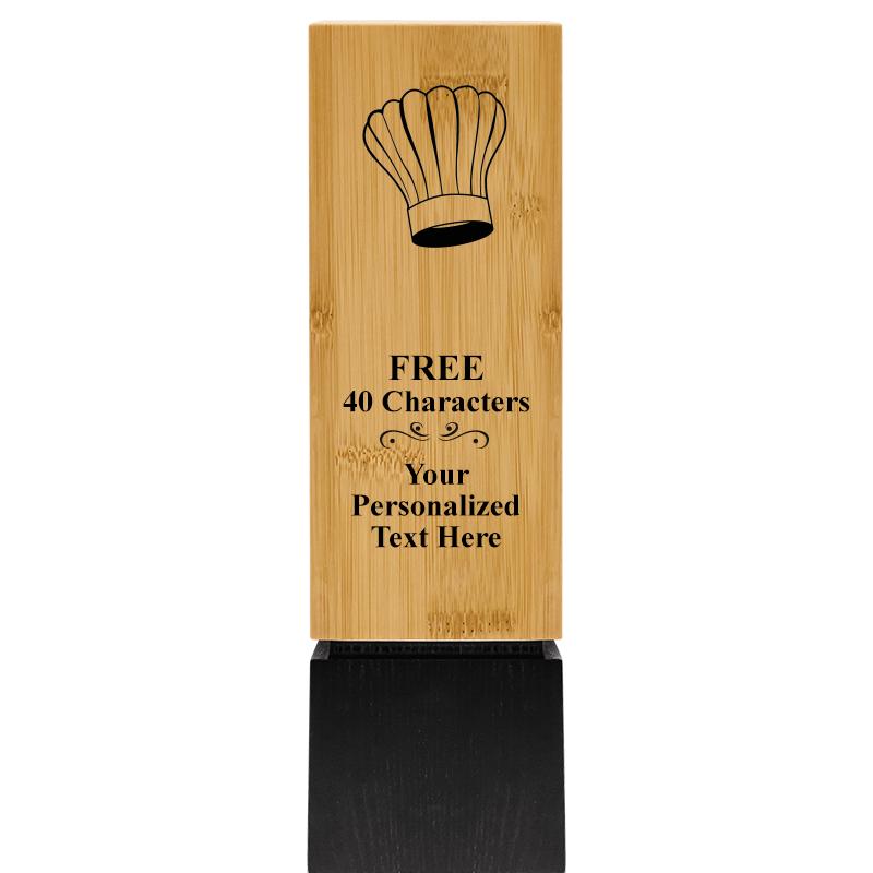 9.5" SUSTAINABLE WOOD TROPHY