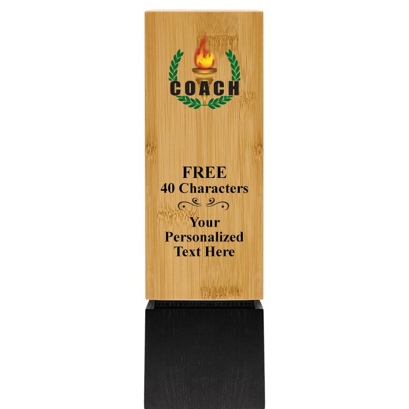 9.5" SUSTAINABLE WOOD TROPHY