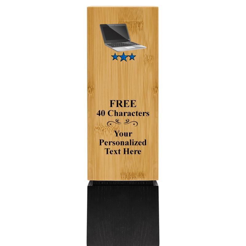 9.5" SUSTAINABLE WOOD TROPHY