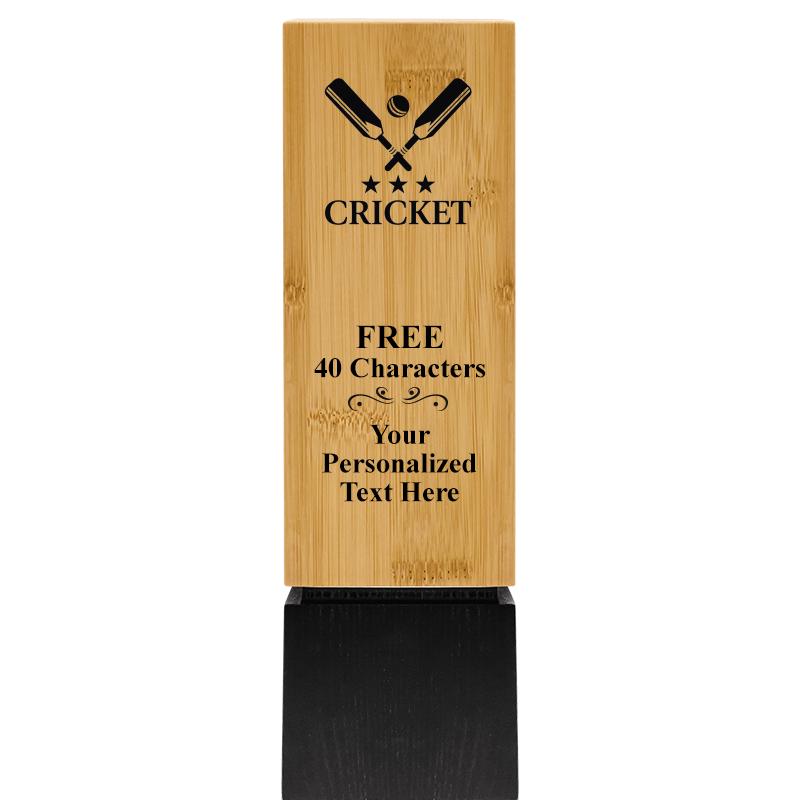 9.5" SUSTAINABLE WOOD TROPHY