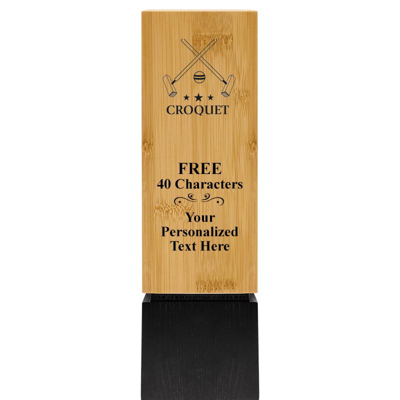 9.5" SUSTAINABLE WOOD TROPHY