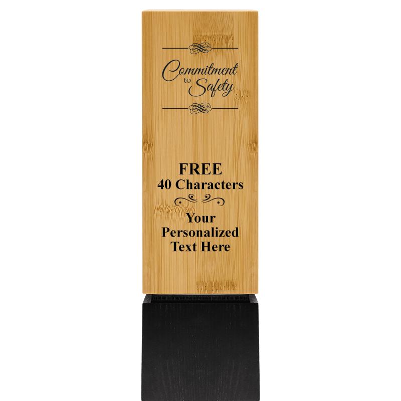 9.5" SUSTAINABLE WOOD TROPHY