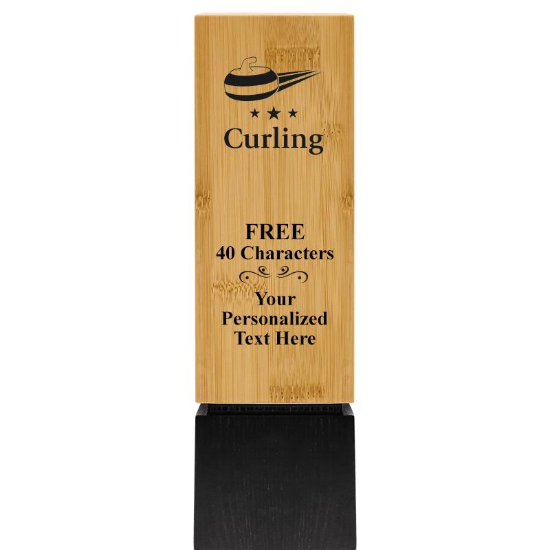 9.5" SUSTAINABLE WOOD TROPHY