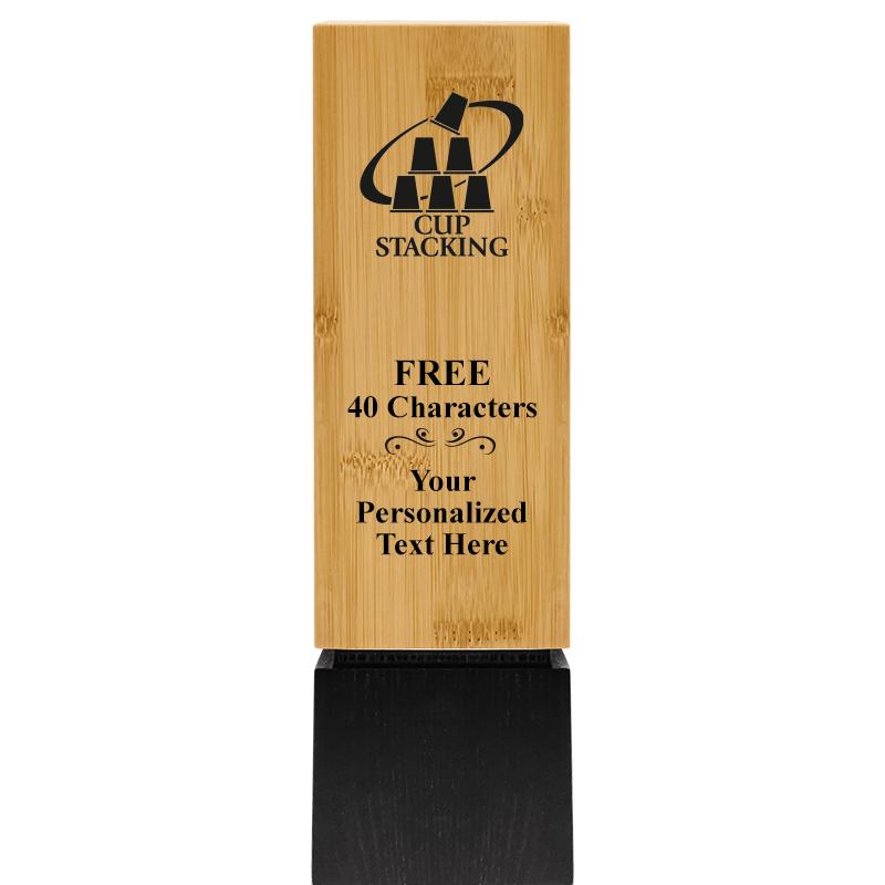 9.5" SUSTAINABLE WOOD TROPHY