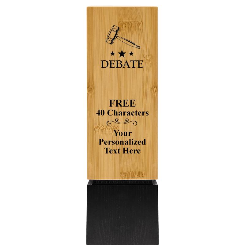 9.5" SUSTAINABLE WOOD TROPHY